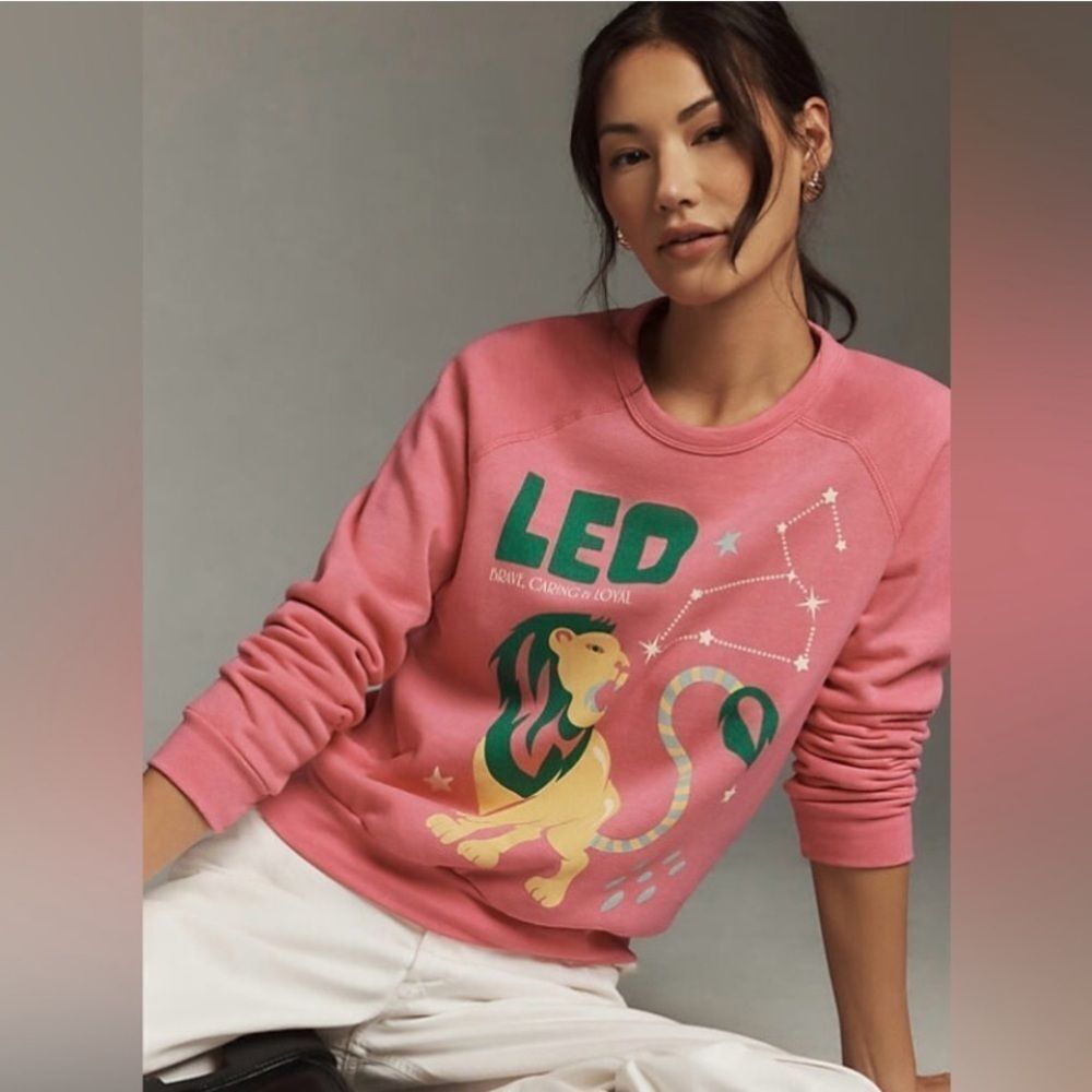 Anthropologies Leo Midnight Rider The Carolita Zodiac Sweatshirt XS